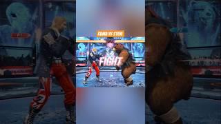 kuma vs Steve tekken 8#shorts#youtubeshorts#trending#gaming#tekken8