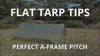 Flat Tarp Tips for a Perfect A-Frame Pitch