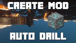 Minecraft Create Mod Tutorial - How to Make an Auto Miner Ep 25