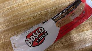 Bosco Sticks  Review/Dollar Tree Eat With Me  Spaghetti