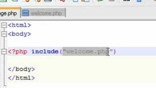 PHP  Tutorial - 21 - include function