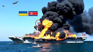 Just arrived in the Black Sea! North Korean aircraft carrier destroyed by Ukrainian F-16s