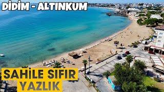 DİDİM ALTINKUMDA SAHİLİNDE DENİZE SIFIR ÖNÜ ASLA KAPANMAZ SATILIK FIRSAT DAİRELER