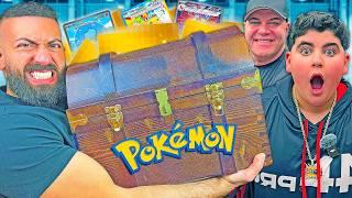 OPENING GIANT POKEMON CHEST WITH AJ & BIG JUSTICE!