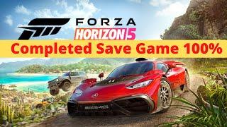 Forza Horizon 5 Complete Save Game 100% | All Cars Unlocked