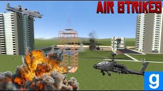 Garry's Mod : Air Strikes VS Building TEST !!!!!!!!  (RIP my pc)