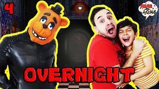 ФРЕДДИ ВЫБРАЛСЯ ИЗ ИГРЫ?! Папа Роб и Ярик играют в OverNight 2 с аниматрониками! Часть 4 13+