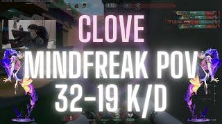 PRX mindfreak POV Clove on Lotus 32-19 K/D (VALORANT Pro POV)