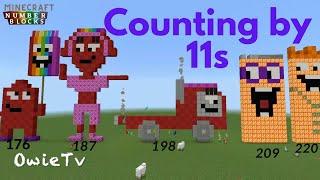 Counting by 11s Song | Skip Counting Songs for Kids | Minecraft Numberblocks Counting Songs