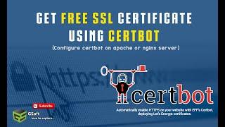 how to setup free SSL certificate for your website domain using certbot | enable https let's Encrypt