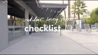 Outdoor Living Room Checklist