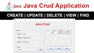 Java Crud Application Step by Step