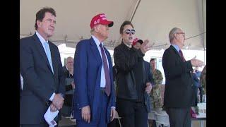 RAW: Donald Trump, Elon Musk talk before SpaceX starship launch in Texas