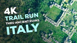 4K Virtual Run in Sicily's ANCIENT RUINS - Necropolis of Pantalica - Italy