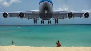 Is this too low? 747 Landing in St. Maarten