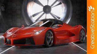 Ferrari LaFerrari - 3D Speed art (#Blender) | CreativeStation