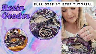 How To Create Resin Geodes - Full DIY Tutorial using our MDF Resin Blanks #resingeode