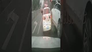 Roof-Surfing Car: Surprise Stunt Caught on Camera! #truck #car #carfails #truckchina #truckfail