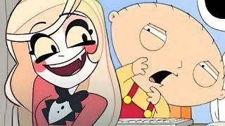 Stewie Reacts to Verbalases Hazbin Hotel Hide Away (Meme) #familyguymemes #hazbinhotel #verbalase