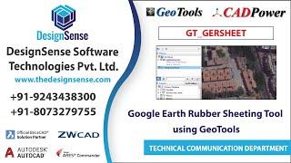 Geographic, Google Earth Rubber Sheeting Tool using GeoTools | GT_GERSHEET | Rakesh Rao | Geo Tools