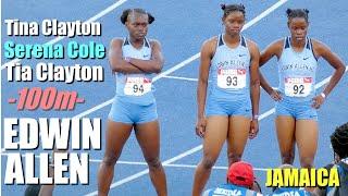 Tia Clayton Edges Tina Clayton and Serena Cole in Thrilling 100m FINAL | CARIFTA Trials 2022