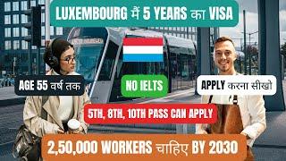  Luxembourg Needs 250,000 Workers by 2030  | Luxembourg Country Work Visa 