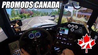 ATS PROMODS CANADA - TRECHO DE SERRA E PAISAGENS INCRÍVEIS | ONBOARD REALISTA COM TRÊS MONITORES