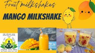 yummy and healthy mango milkshake