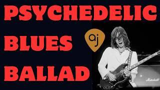 PSYCHEDELIC BLUES BALLAD JAM TRACK | Guitar Backing Track (C Minor / 136 BPM)