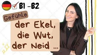  Gefühle ausdrücken: der Neid, der Ekel, die Wut ...