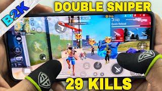 B2k double sniper handcam gameplay 3 finger sniping like a hacker motorola edge 50 pro gaming test