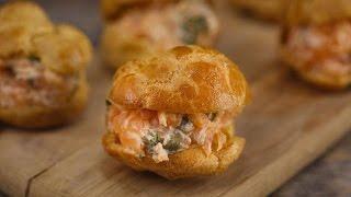 Clinton Kelly’s Baby Puffs with Smoked Salmon