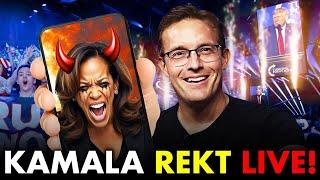 Listen To A MASSIVE Stadium ROAR As We ROAST Kamala With Memes | EPIC Response: 'Christ is KING!' 