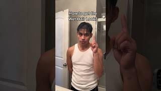 How to get the Men’s Wet Hair Look? #menshair #hairstyle #wetlook #tutorial #hairtutorial