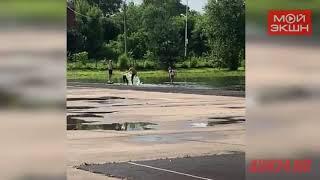 Спортплощадка стала бассейном