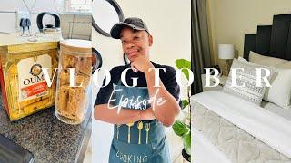 VLOGTOBER EP8 | How to bake malva pudding & Cooking | Main bedroom reset | South African Youtuber