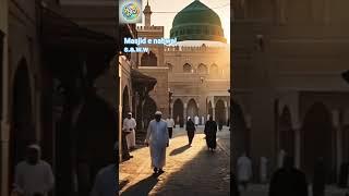 Timeless Streets of Old Madinah with Green Dome
