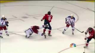 Alex Ovechkin questionnable hit on Daniel Girardi. May 5th 2012