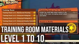 All Material Locations Needed To Modify Training Room From Level 1 To 10 - Dragon Ball Z Kakarot