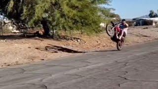 (Wheelie Wednesday EP: 2) Eric Wheelies our 1972 SL100