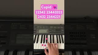 How To Play Cupid | Easy Piano Tutorial #shorts