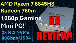 Detailed Review of GMKtec K8 AMD 8 Core 1080p Gaming!