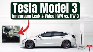 TESLA Model 3 Innenraum Leak - HW 4 vs. HW 3 - Cybertruck Nahaufnahmen