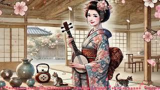 【和風BGM】Japanese Shamisen Instruments | Ideal for Relaxation & Focus | Electric GuitarX FluteX Violin