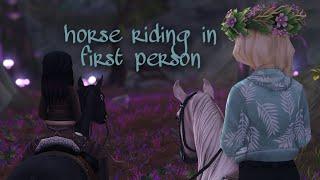 horse riding in first person sso / прогулка на лошади от первого лица Star Stable Online