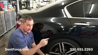 Massive Dent Repair Honda Accord in Merritt Island, Cocoa, Melbourne, Titusville, Viera, Cocoa.