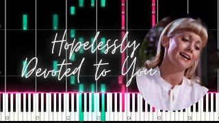 Hopelessly Devoted to You | Olivia Newton John PIANO TUTORIAL (sheet in the description)