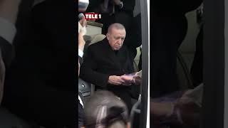 Erdoğan'a 'çadırda kalıyorum' diyen yaşlı teyze korumalar tarafından uzaklaştırıldı