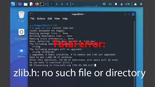 LINUX ERROR FIX: Fatal error zlib.h: no such file or directory