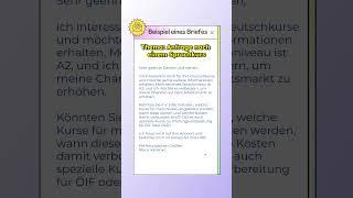 Einen Deutschkurs buchen - Musterbrief A2 | ÖIF Prüfungsvorbereitung #brief #vorbereitung #schreiben